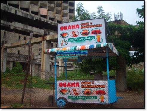 Obama Chimi Cart Santo Domingo Dominican Republic